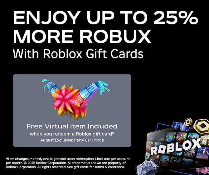 Roblox Physical Gift Card [Includes Free Virtual Item] [Redeem Worldwide]: 50 Standard