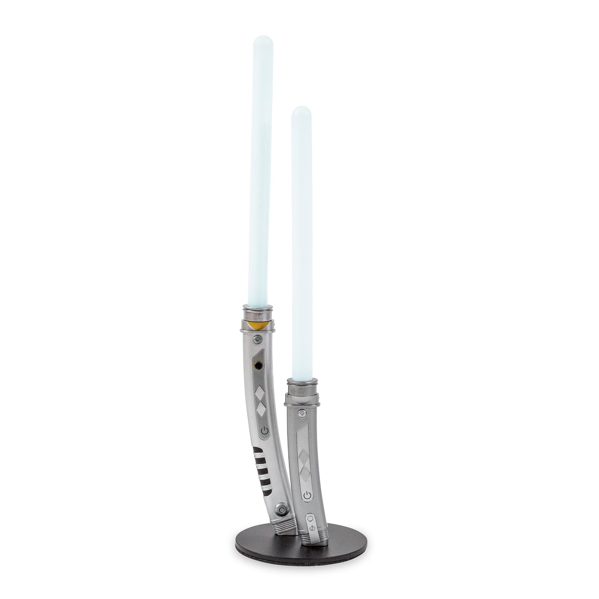 Star Wars  White Dual Lightsabers 12-Inch Mini LED Mood Light for Nightstand Table