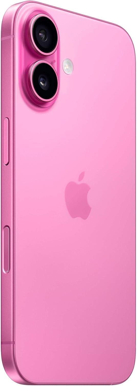 Apple iPhone 16, US Version, 128GB, Black - Unlocked (Renewed): Pink 256GB