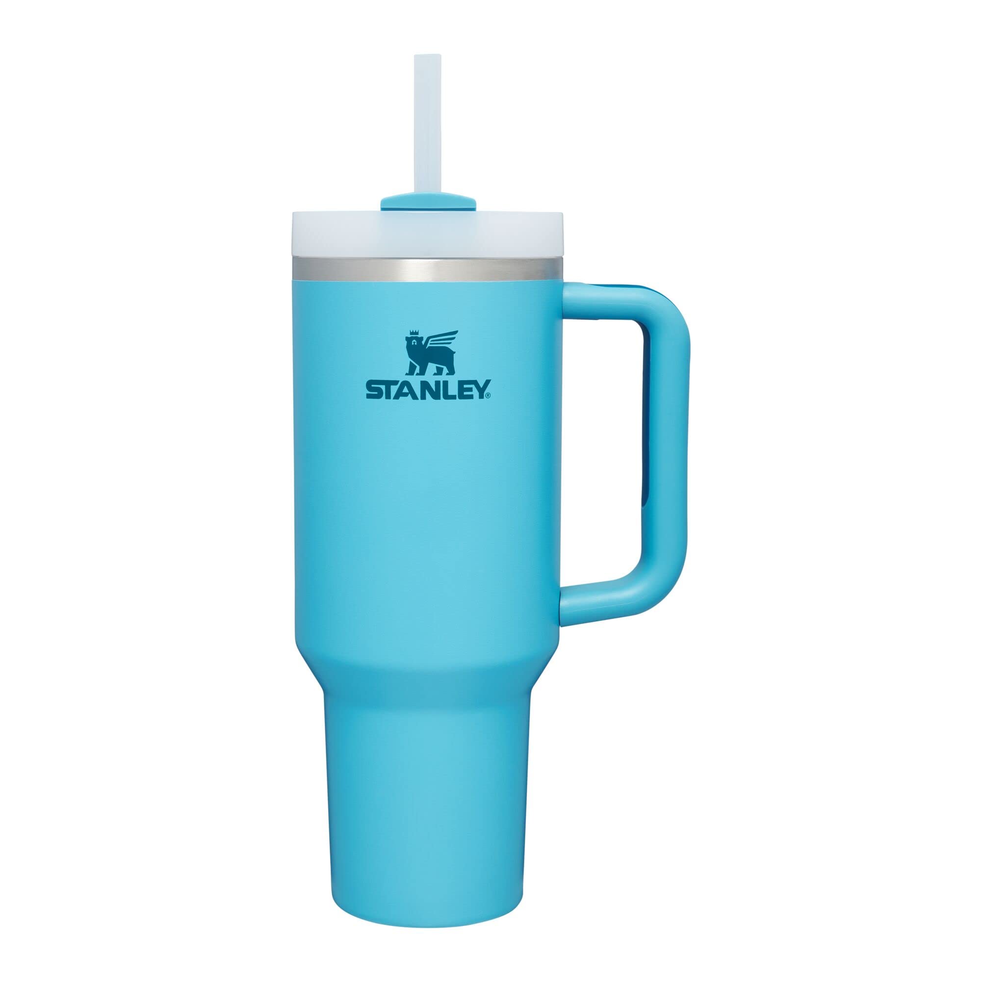Stanley Quencher H2.0 Tumbler with Handle and Straw 30 oz | Flowstate 3-Position Lid | Cup Holder Compatible for Travel | Insulated Stainless Steel Cup | BPA-Free | Rose Quartz 2.0
