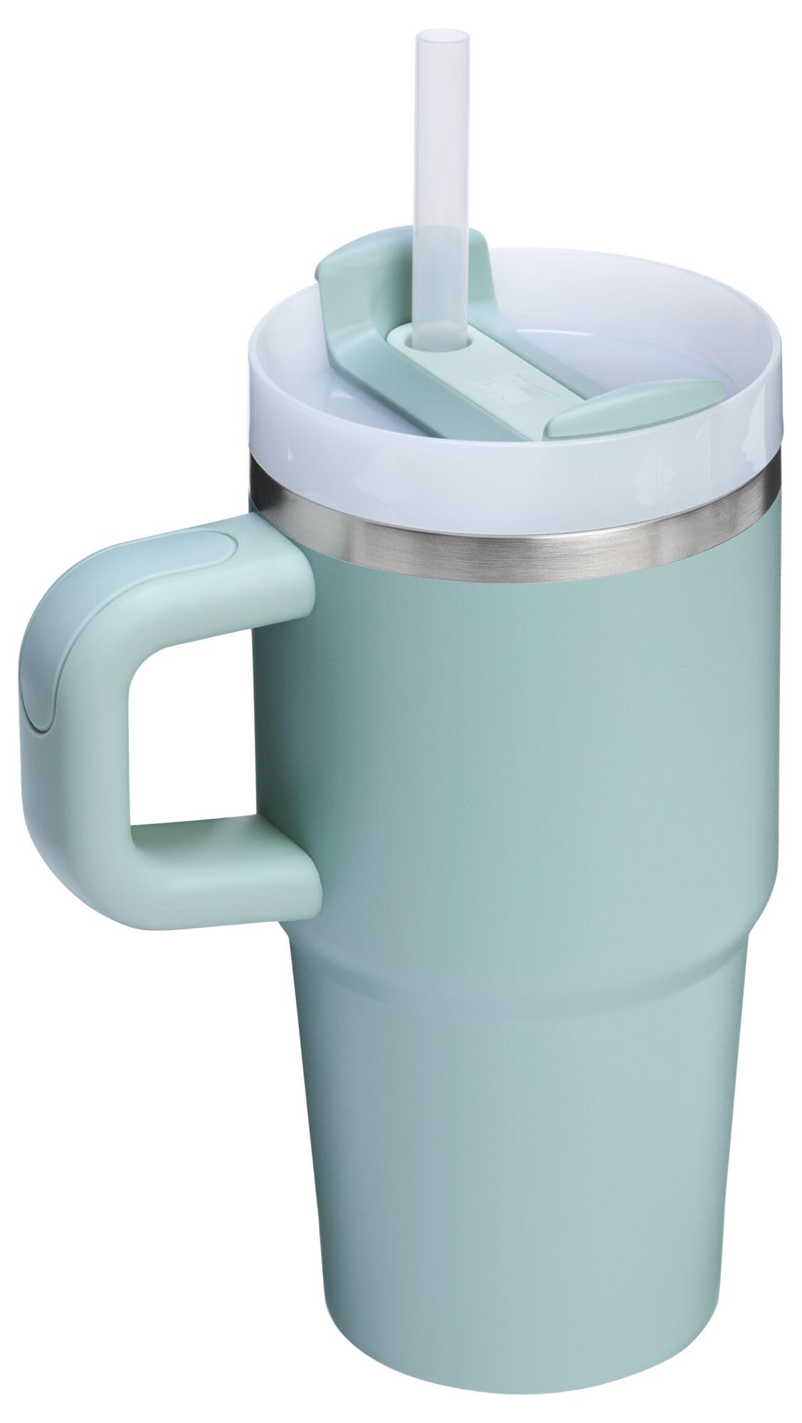 Stanley Quencher H2.0 Tumbler with Handle and Straw 30 oz | Flowstate 3-Position Lid | Cup Holder Compatible for Travel | Insulated Stainless Steel Cup | BPA-Free | Rose Quartz 2.0: 20 Ounces Seafoam