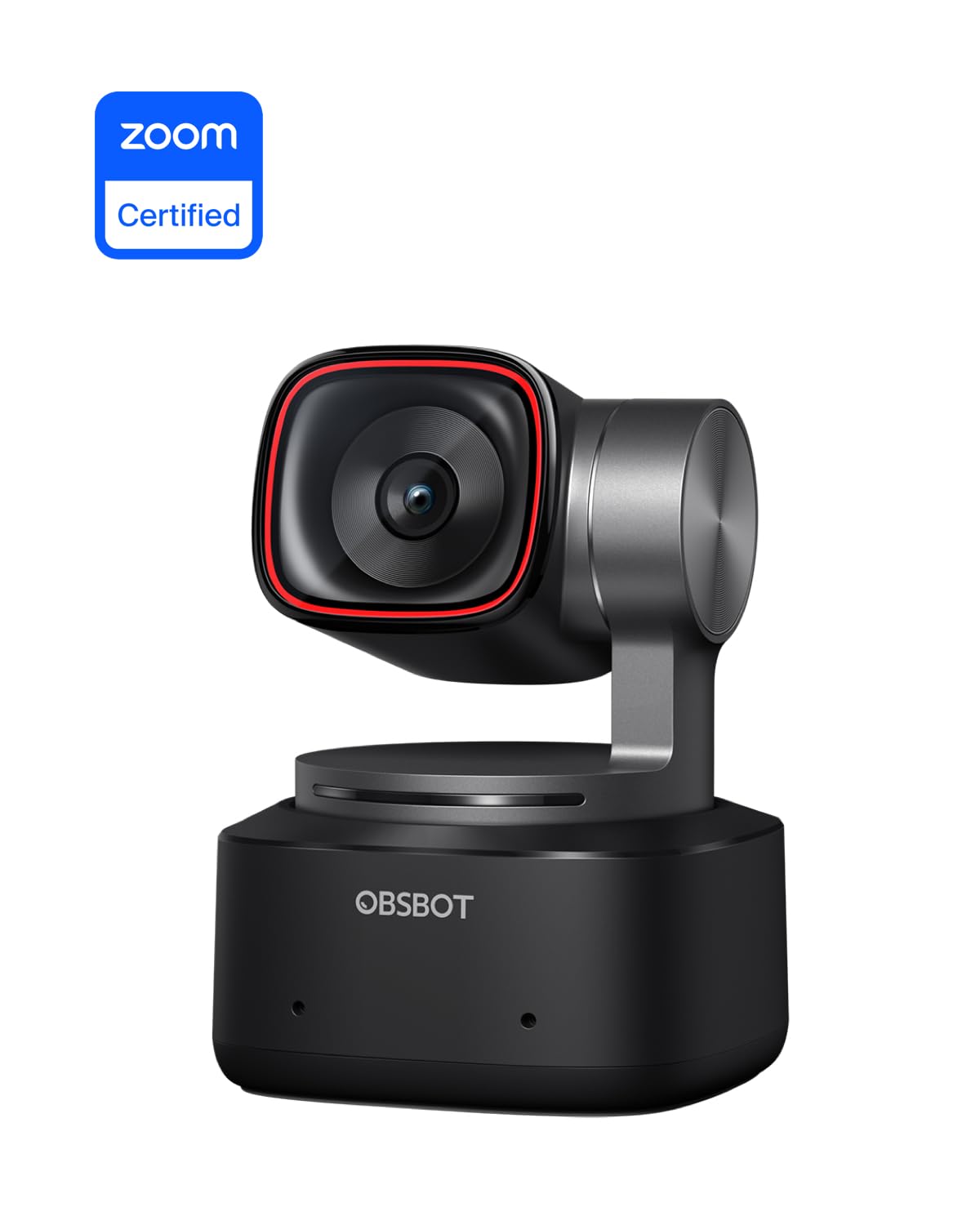 OBSBOT Tiny 2 Webcam 4K Voice Control PTZ, AI Tracking Multi-Mode & Auto Focus, Web Camera with 1/1.5" Sensor, Gesture Control, 60 FPS, HDR Light Correction, Webcam for PC, Streaming, Meeting, etc.: TINY 2