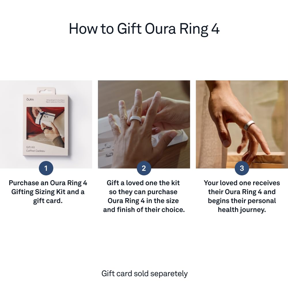 Oura Ring 4 Sizing Kit - Size Before You Buy Oura Ring 4 - Unique Sizing - Receive Credit for Purchase: Gifting Sizing kit Gifting Sizing Kit