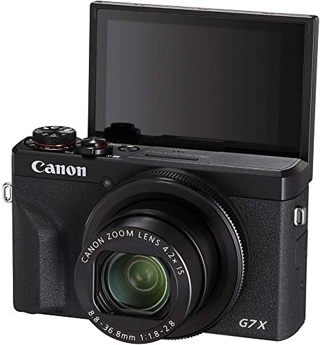 Canon PowerShot G7X Mark III Digital Camera with 4.2X Optical Zoom Lens (Black): Black Camera Only Base