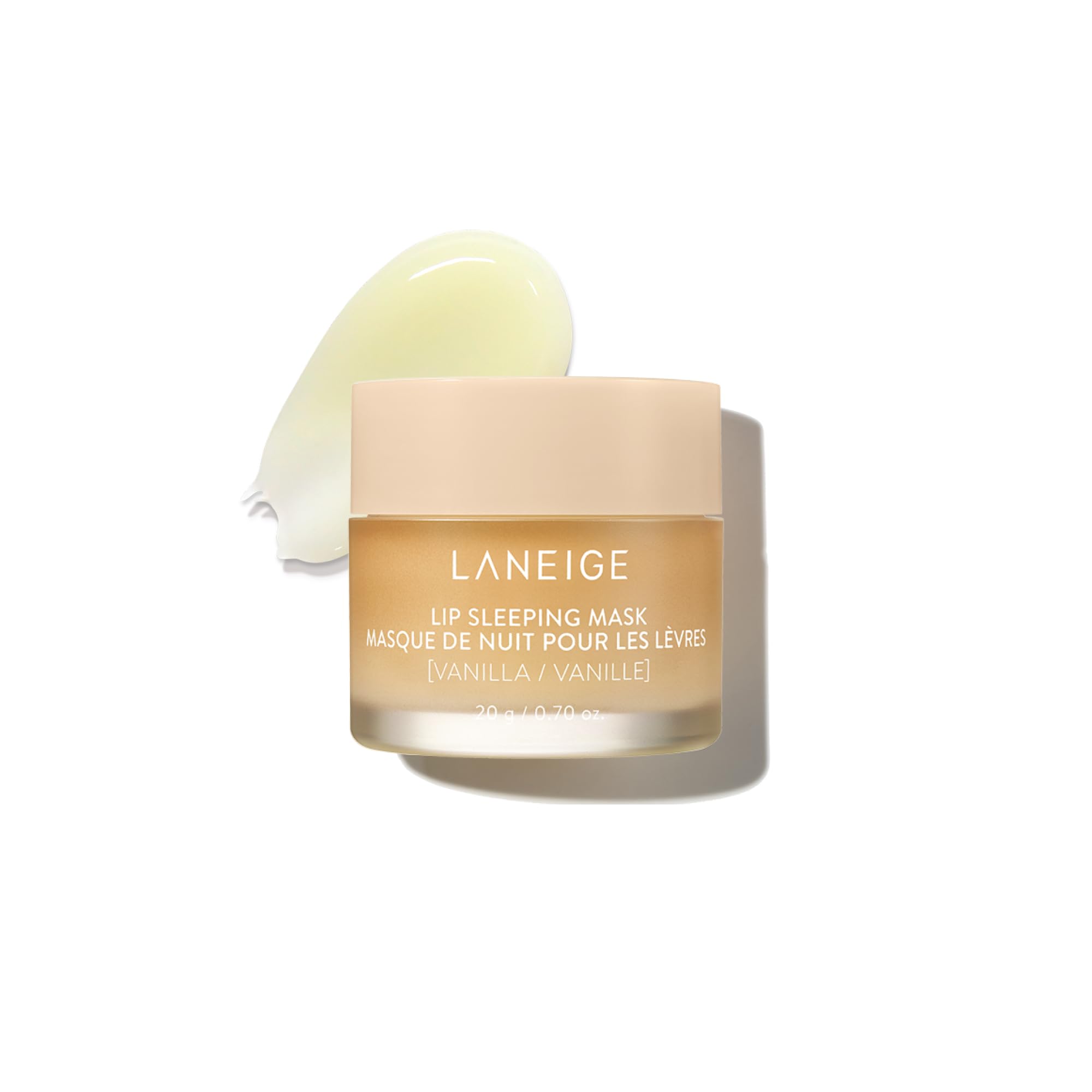 LANEIGE Lip Sleeping Mask: Nourishing Overnight Lip Treatment with Vitamin C, Shea & Murumuru Butter for Hydrating Dry, Flaky Lips: Vanilla