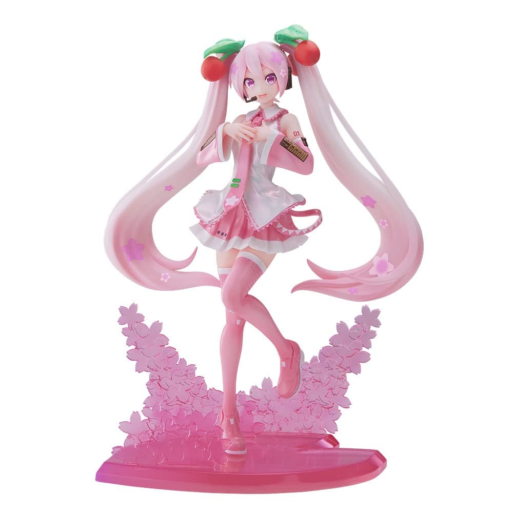 SEGA Goods Hatsune Miku - Sakura Miku 2023 - Statuette Luminasta 21cm: Pink,white
