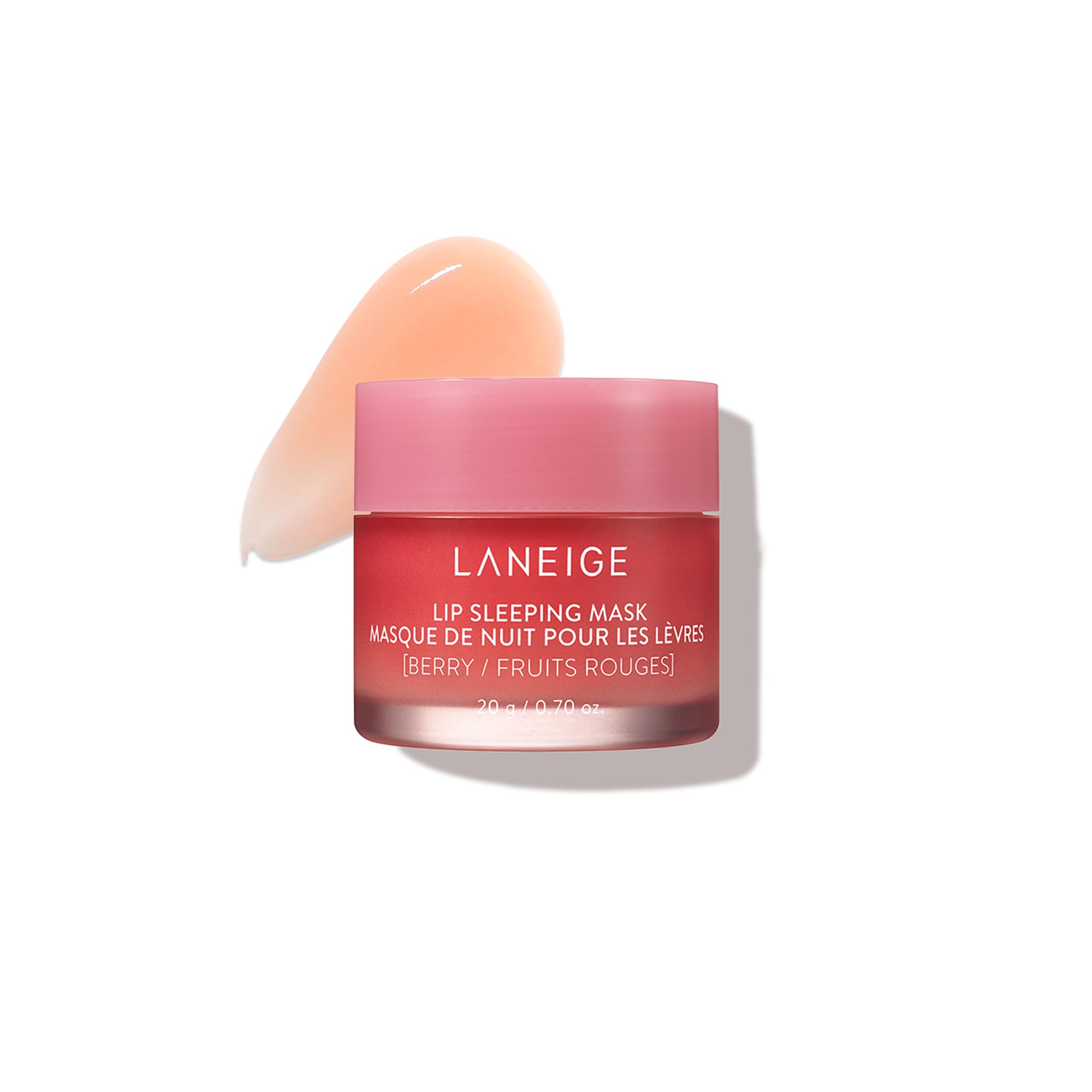 LANEIGE Lip Sleeping Mask: Nourishing Overnight Lip Treatment with Vitamin C, Shea & Murumuru Butter for Hydrating Dry, Flaky Lips: Berry