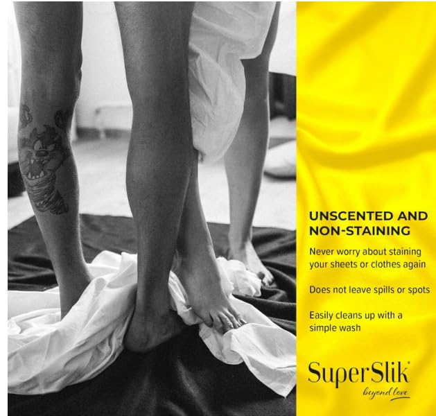 Super Slik Personal Lubricant for Fisting and Anal Sex - Thick and Long Lasting Back-Door Gel - Hybrid Silicone and Water Based Anal Lube for Men | Women | Gays - 1000-ml (34 oz): 17 Fl Oz (Pack of 1)