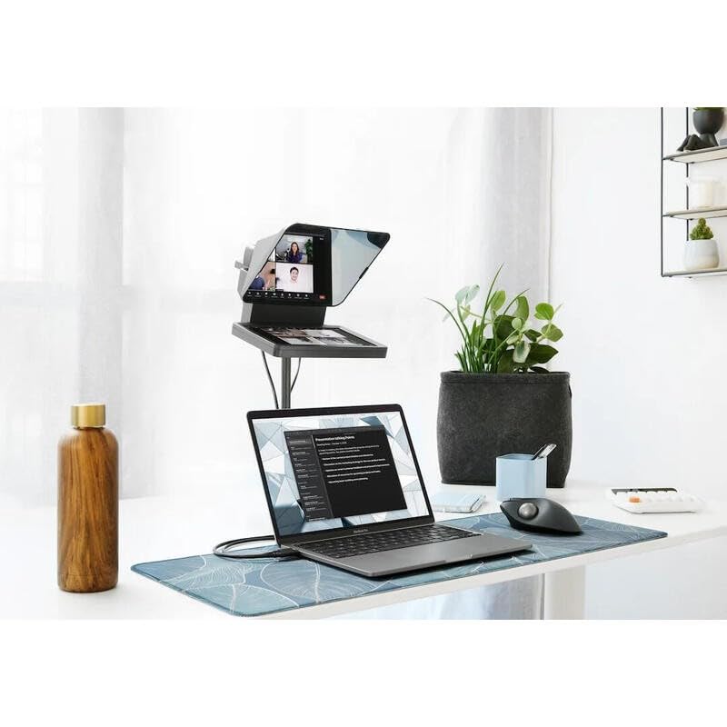 Elgato  – Teleprompter with Built-in Screen for YouTube, Twitch, Zoom, MS Teams and More, Supports DSLR/Webcam/Smartphone, Drag & Drop Monitor Display, Works with Mac/PC & Stream Deck: Prompter