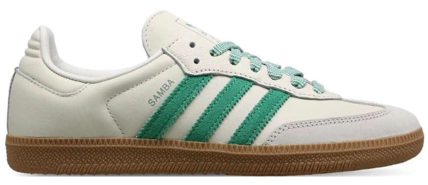 Adidas Samba OG Womens Sneaker: adidas Samba OG Womens Sneaker (Off White Court Green, 7)