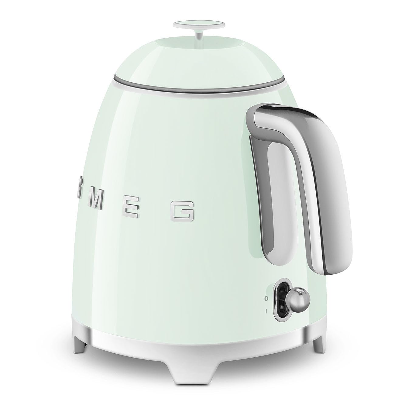 SMEG Mini 50's Retro Style 3 Cup Electric Kettle with Double Wall Anti Slip Base and Water Level Indicator (): Pastel Green