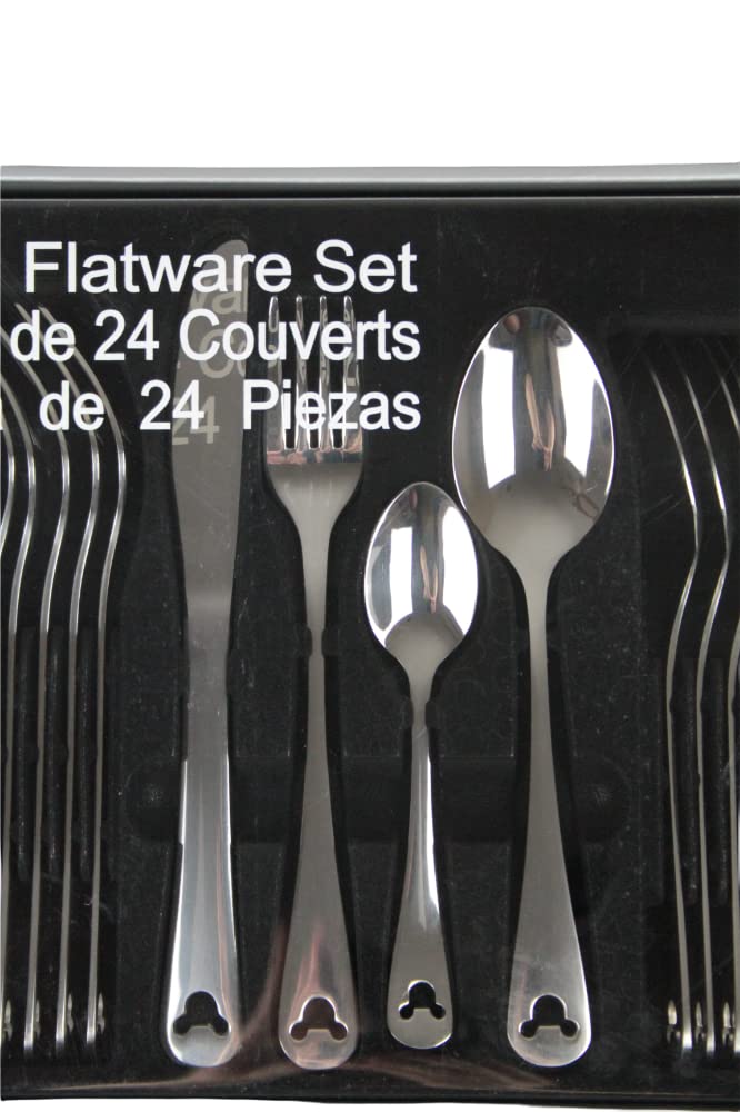 Disney Theme Park Exclusive Mickey Icon 24 Piece Flatware Set