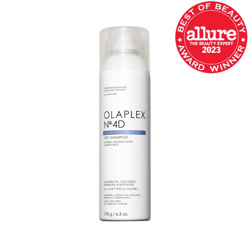 Olaplex No. 4D Clean Weightless Volume Dry Shampoo, Detoxifies Scalp, Neutralizes Odor, Leaves Hair Feeling Clean, For All Hair Types: 6.3 Ounce (Pack of 1)