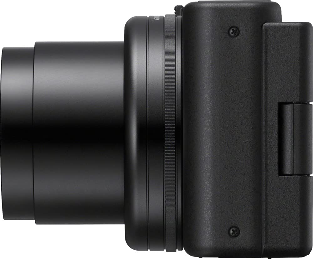 Sony ZV-1 Digital Camera for Content Creators, Vlogging and YouTube with Flip Screen, Built-in Microphone, 4K HDR Video, Touchscreen Display, Live Video Streaming, Webcam: Camera only Black