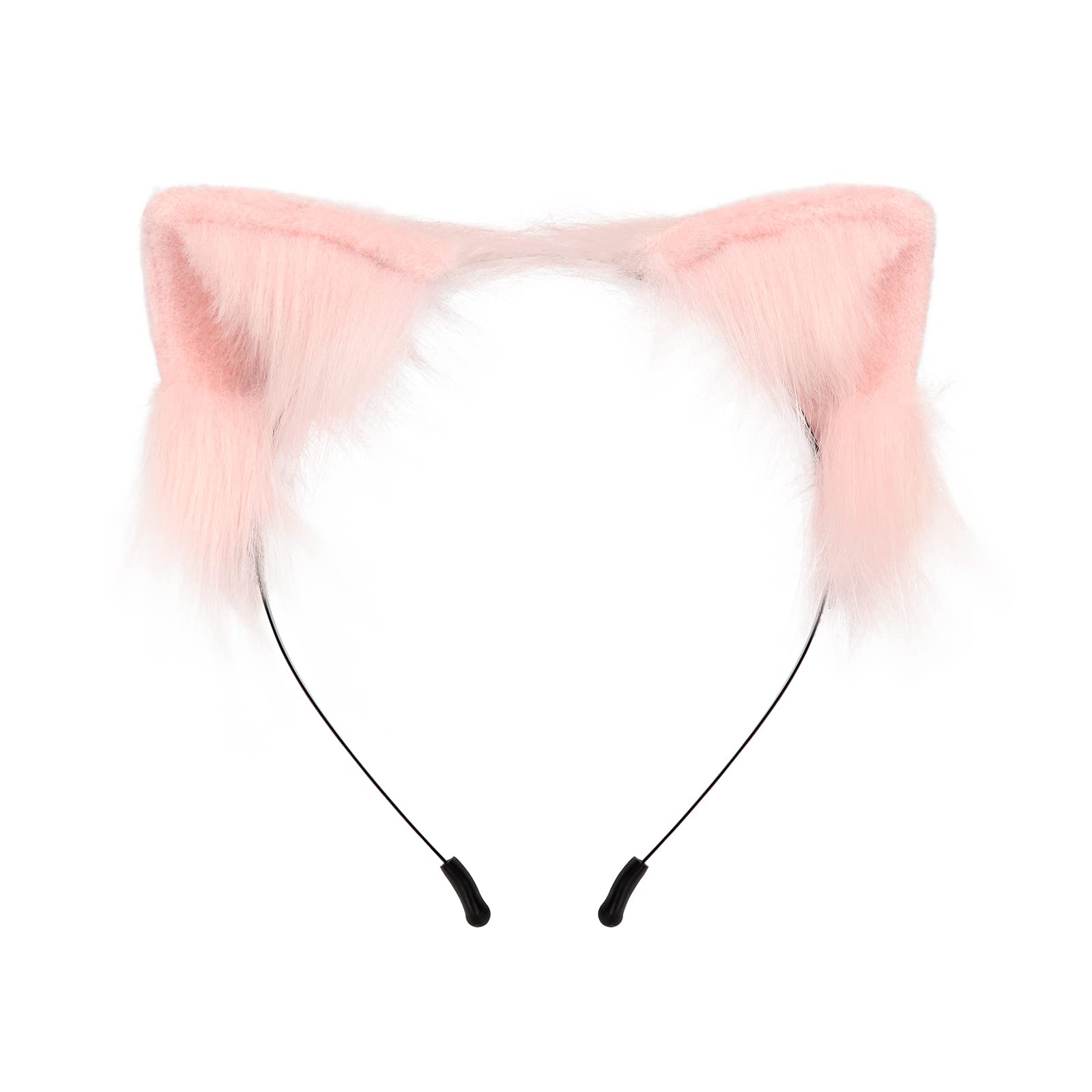 Cat Fox Wolf Ears Cosplay Long Fur Hair Headband Animal Anime for Halloween Party Costume Accessory: Cat Fox Wolf Ears Cosplay Long Fur Hair Headband Wolf Animal Anime Halloween Cosplay Costume for Girls