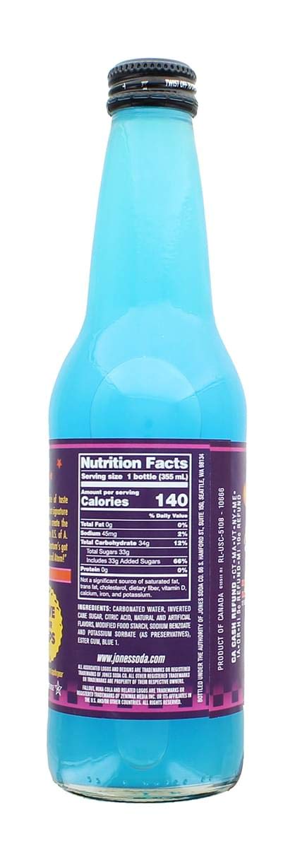 Jones Soda Co. Fallout Nuka-Cola Quantum Official Berry Flavored Nuka-Cola Soda | Bottles of 12oz | Pack of 2