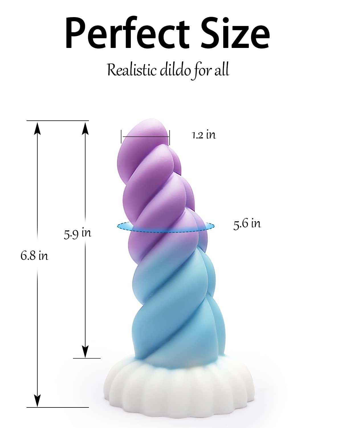 Realistic Monster Silicone Dildo - 6.8" Shaped Liquid Dildo with Strong Suction Cup, Small Anal Plug Toy for Women, Anal Plug Prostate Massager Adult Sex Toy: 6.8 in