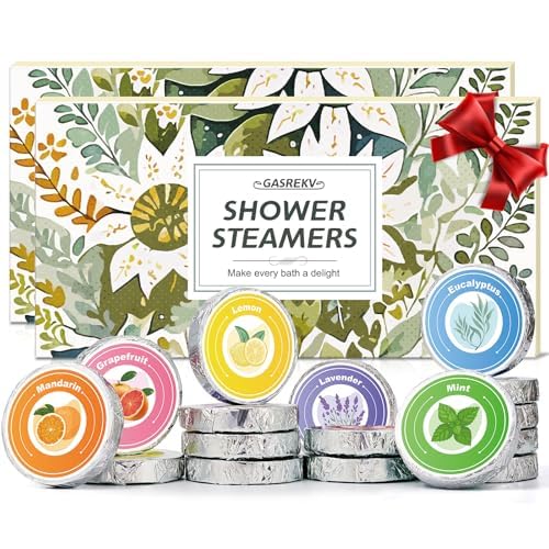 Shower Steamers Aromatherapy 8-Pack Gifts Set - Natural Essential Oil Shower Steamers for Relaxation - Mother's Day, Birthday Presents, Ideal for Stress Relief - Bath Bombs Alternative for Home Spa: Shower Steamers Aromatherapy 16-Pack Gift Set - Natural Essential Oil Shower Steamers for Relaxation - Mother's Day, Birthday Presents, Ideal for Stress Relief - Bath Bombs Alternative for Home Spa