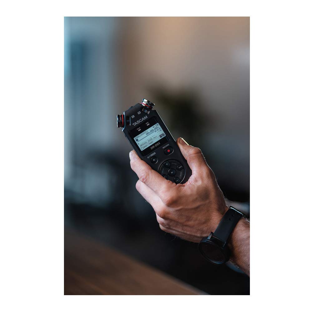 Tascam DR-05X Stereo Handheld Digital Audio Portable Recorder and USB Audio Interface, Pro Field, AV, Music, Dictation Recorder: Tascam DR-05X Stereo Handheld Digital Audio Portable Recorder and USB Audio Interface, Pro Field, AV, Music, Dictation Recorder