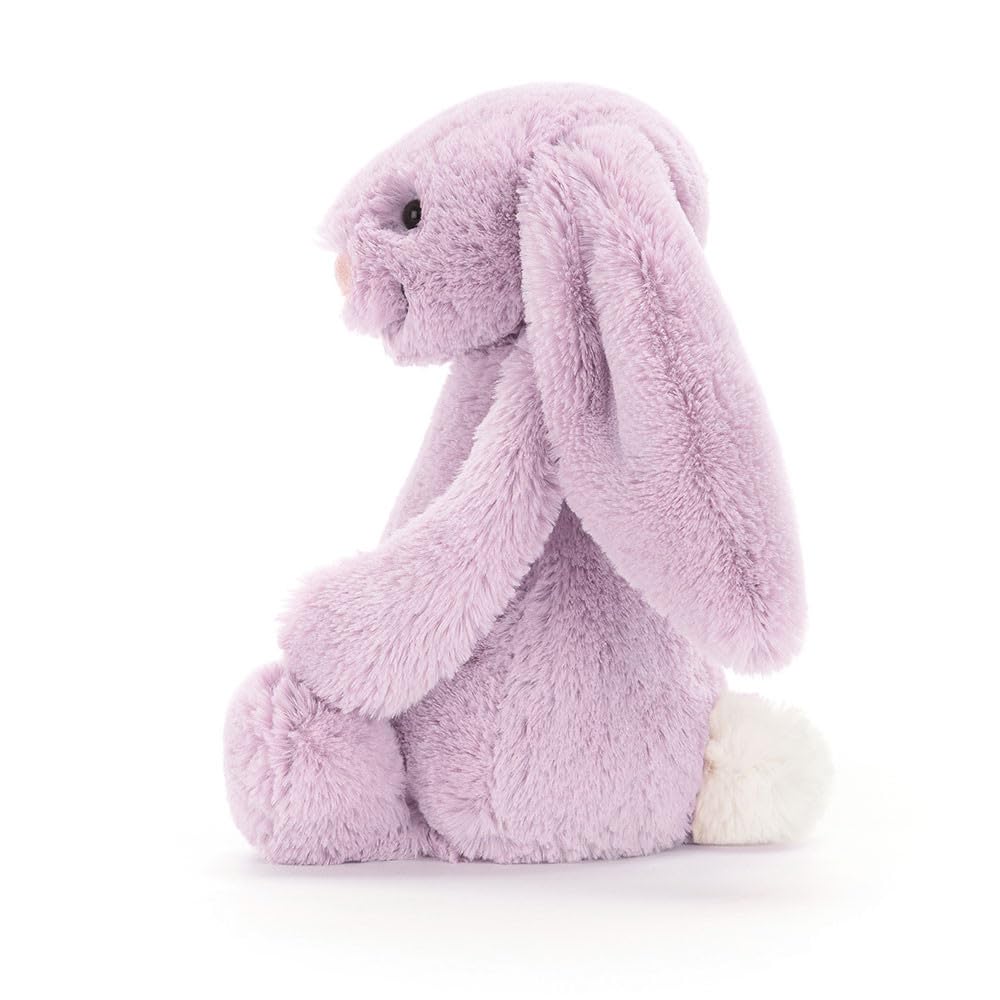 Jellycat Bashful Lilac Bunny Stuffed Animal, Medium 12 inches - Rabbit and Bunny Plush Toy - Classic Children's Gift
