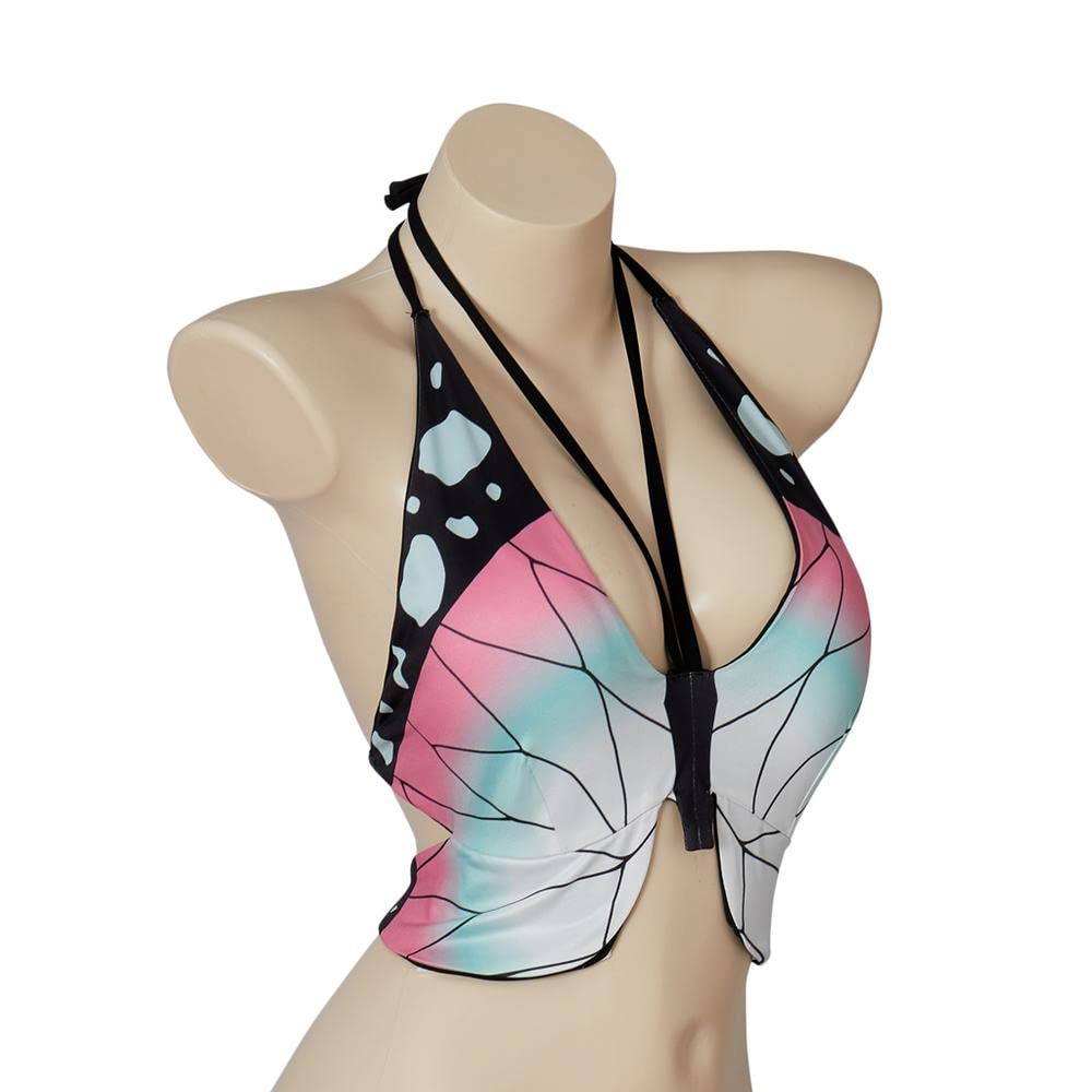 iSHOWcos Anime Women's Halter Necktie Swimsuit Top: Small