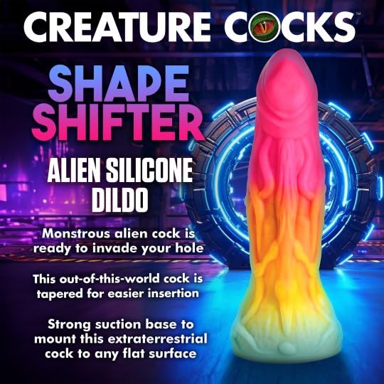 CREATURE COCKS Shape Shifter Alien Dildo for Men, Women & Couples. Firm and Flexible, Strong Suction Base, Fantasy Dildo, Unique Texture. Premium Phthalate-Free & Body-Safe Silicone. 1 Piece, Pink: CREATURE COCKS Shape Shifter Alien Dildo for Men, Women & Couples. Firm and Flexible, Strong Suction Base, Fantasy Dildo, Unique Texture. Premium Phthalate-Free & Body-Safe Silicone. 1 Piece, Pink