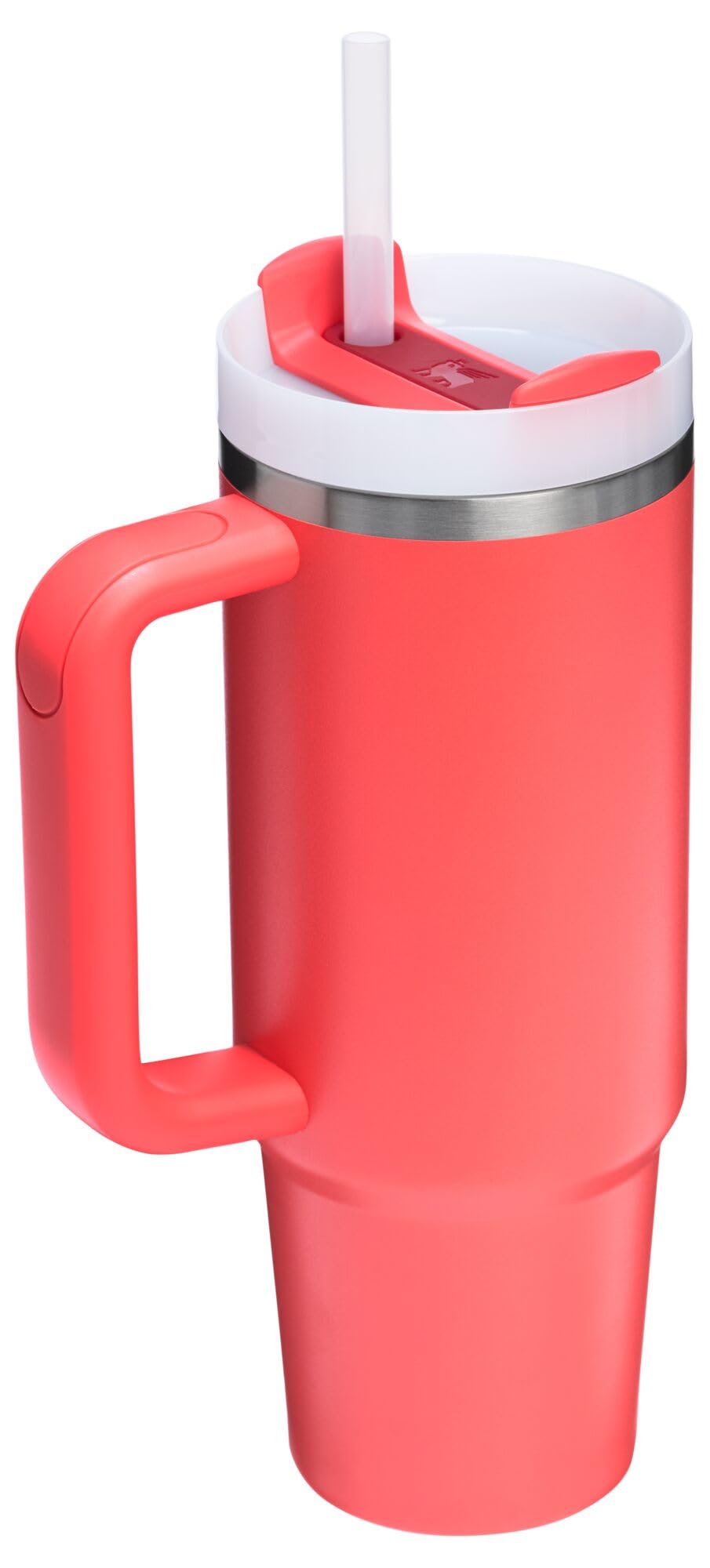 Stanley Quencher H2.0 Tumbler with Handle and Straw 30 oz | Flowstate 3-Position Lid | Cup Holder Compatible for Travel | Insulated Stainless Steel Cup | BPA-Free | Rose Quartz 2.0: 30 Ounces Hot Coral