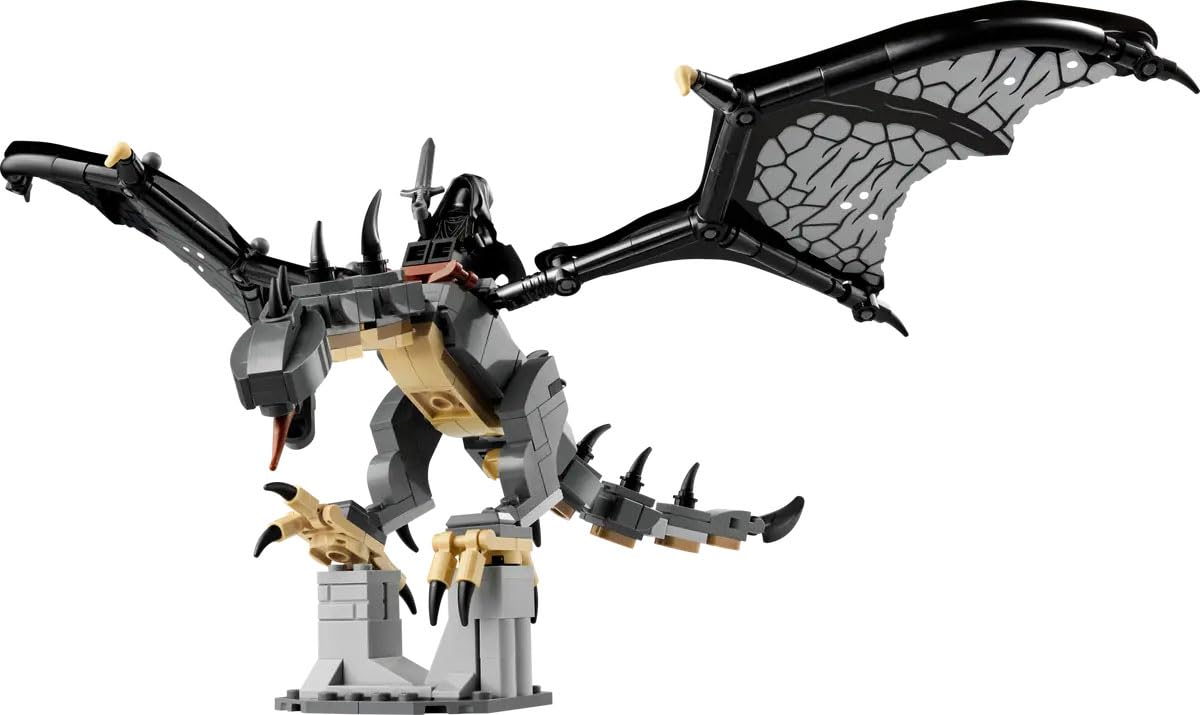 LEGO Icons The Lord of The Rings Fell Beast 40693 Building Set for Adults, Featuring Nazgûl Minifigure and Osgiliath Display, 269 Pieces