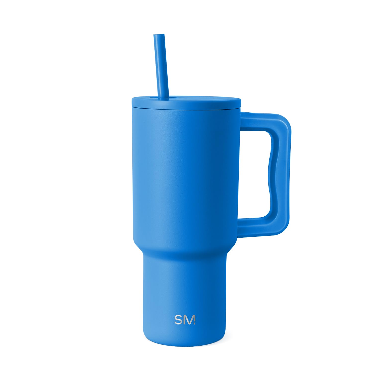 Simple Modern 40 oz Trek Tumbler with Handle and Straw Lid | Cup Holder Friendly Insulated Stainless Steel Travel Mug | 80s Mix