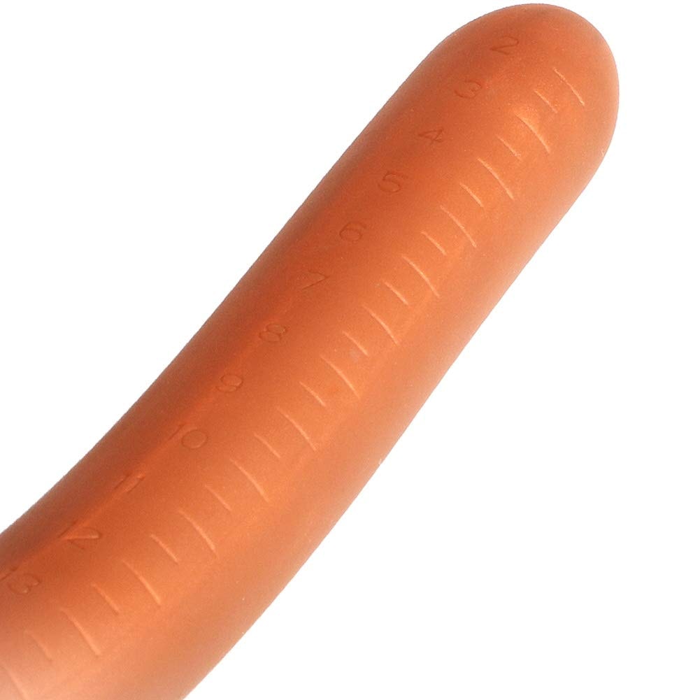 Super Long Anal Plug Dildo Flexible Liquid Silicone Butt Plug for Men and Women: X-Large (Pack of 1)