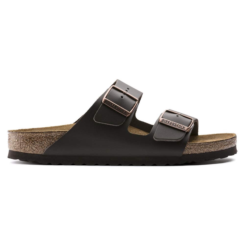 BIRKENSTOCK Women's 51101 Arizona Leather Sandal, Dark Brown, 42