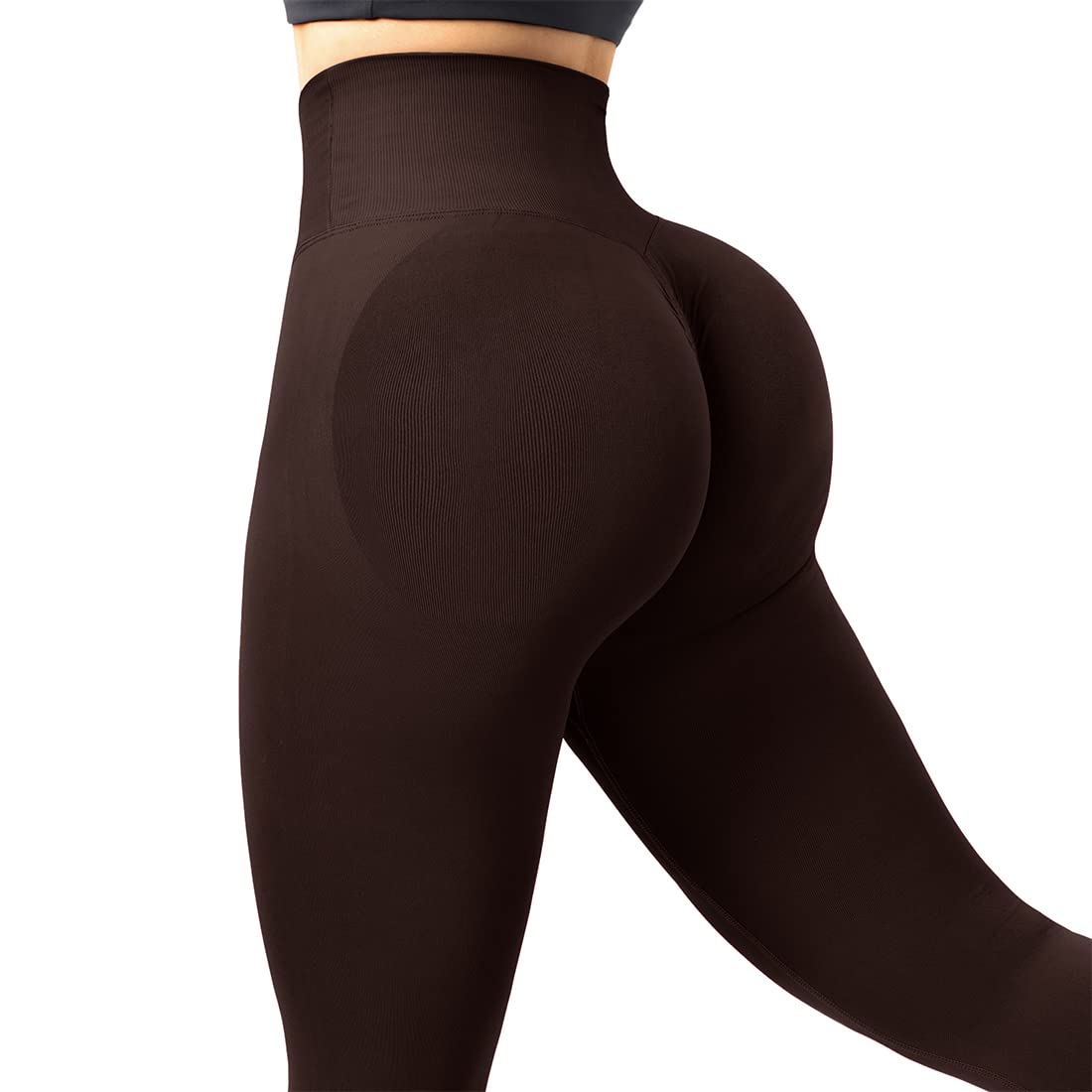 SUUKSESS Women Crossover Seamless Leggings Butt Lifting High Waisted Workout Yoga Pants thumbnail 7