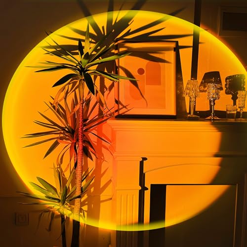 Tsrarey Sunset Lamp Projector with Remote Control, Multiple Colors LED APP Control Sunset Light Three Control Methods Night Light for Room Decor/Christmas Gifts/Photography/Party/Bedroom Decor thumbnail 6