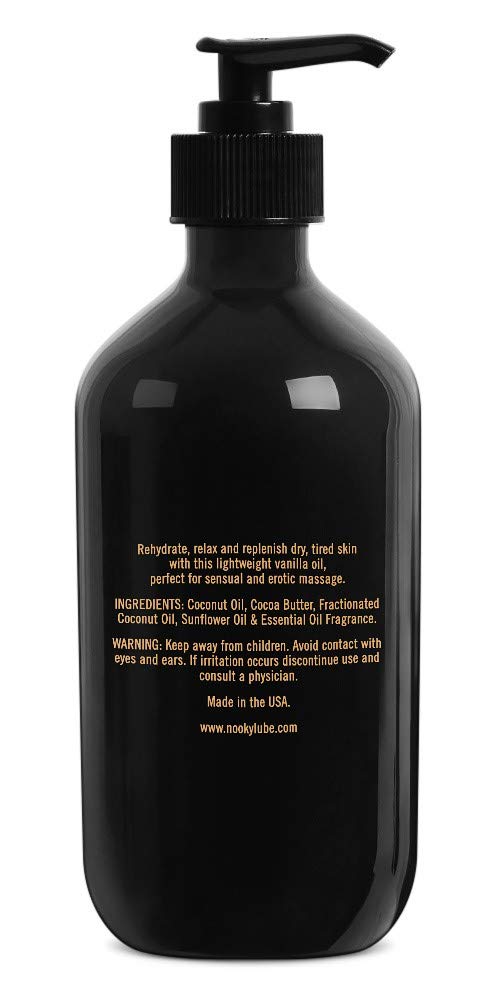 Nooky Vanilla Massage Oil with Fractionated Coconut Oil.16 Ounce: Nooky Vanilla Massage Oil with Fractionated Coconut Oil.16 Ounce