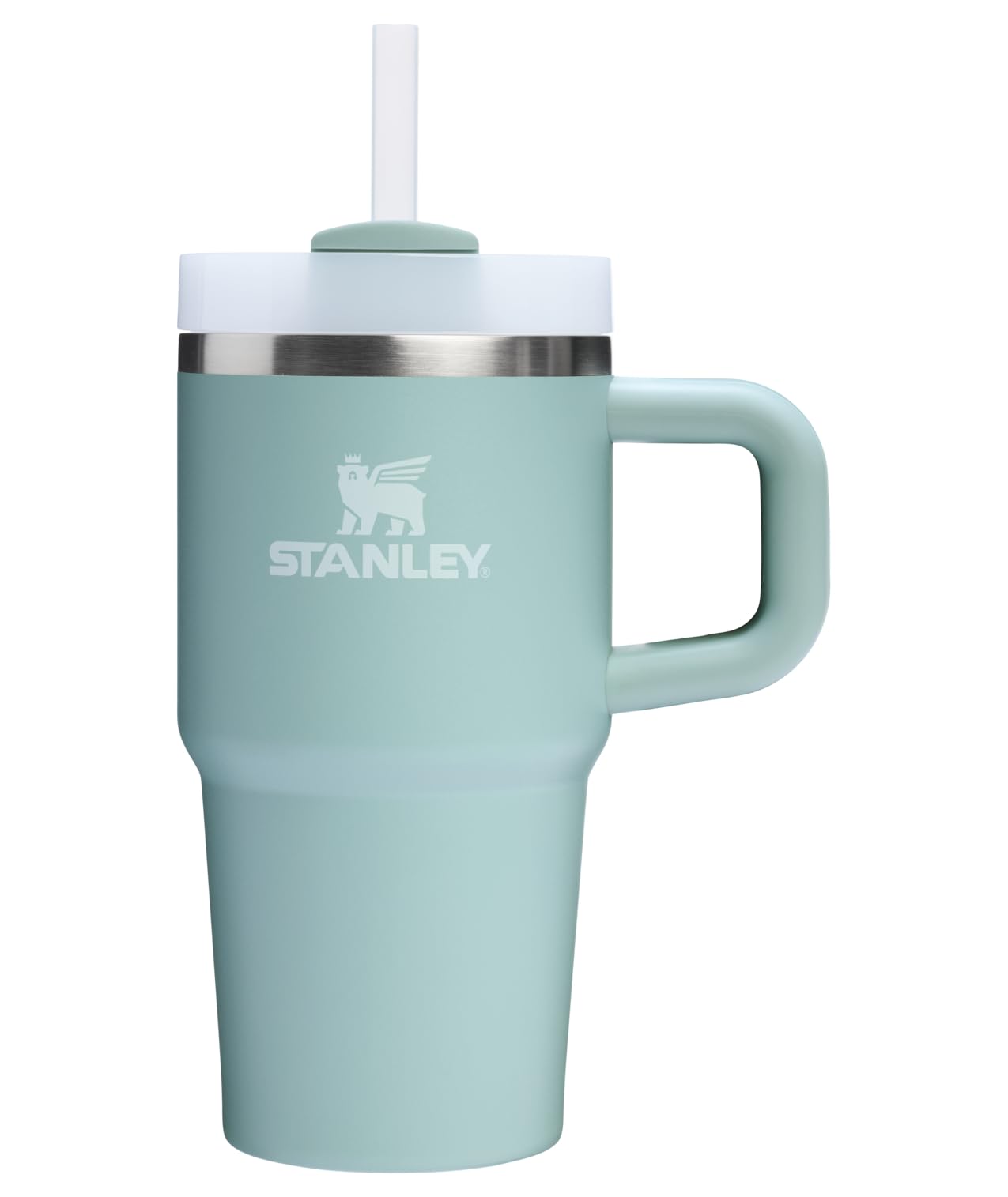 Stanley Quencher H2.0 Tumbler with Handle and Straw 30 oz | Flowstate 3-Position Lid | Cup Holder Compatible for Travel | Insulated Stainless Steel Cup | BPA-Free | Rose Quartz 2.0: 20 Ounces Seafoam