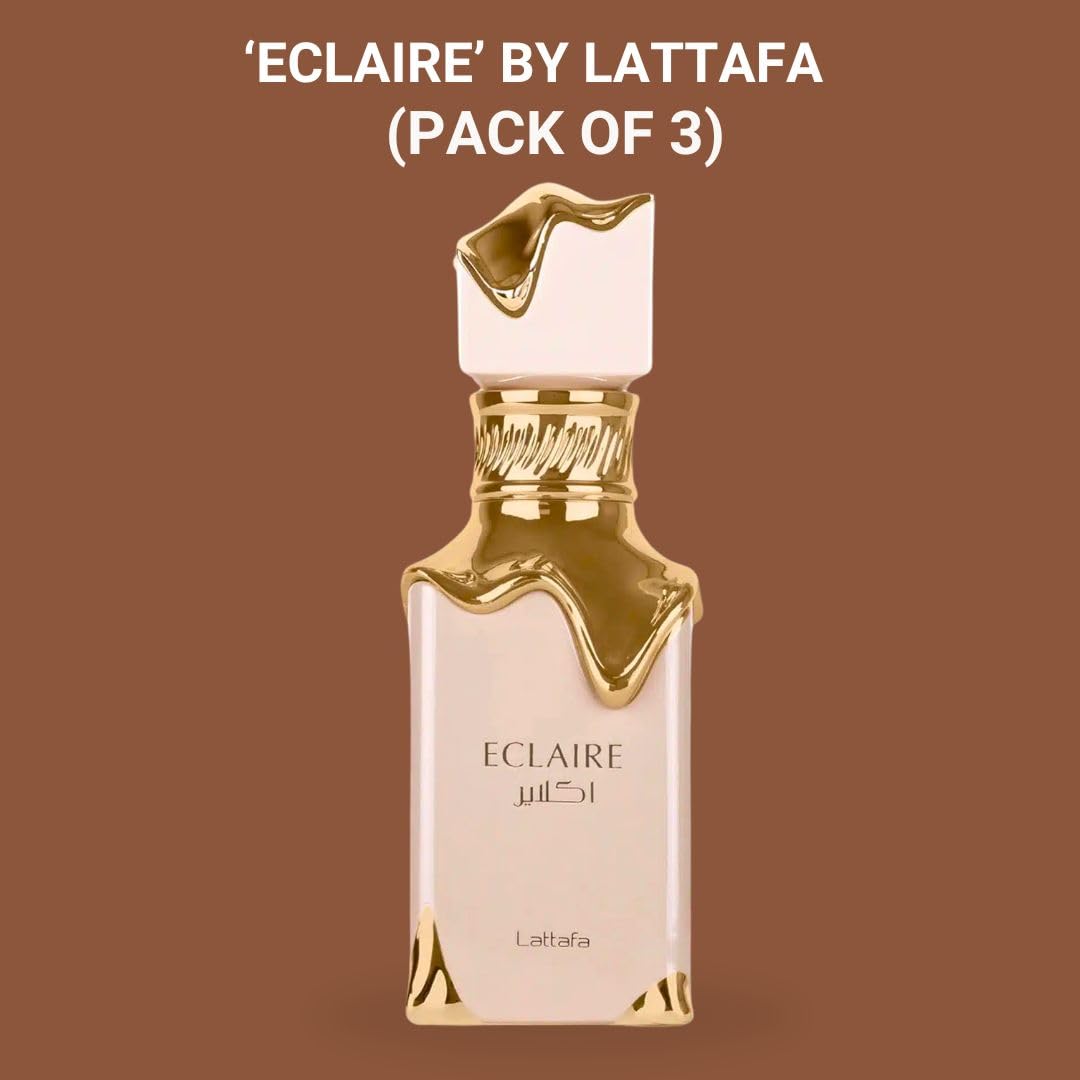 LATTAFA Eclaire EDP Spray 100ML (3.4 OZ) Long Lasting, Enchanting Fragrance For Women. (PACK OF 3): Eclaire (Pack of 3)