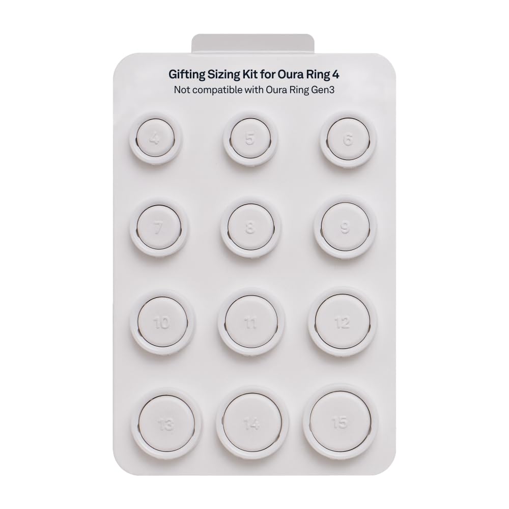 Oura Ring 4 Sizing Kit - Size Before You Buy Oura Ring 4 - Unique Sizing - Receive Credit for Purchase: Gifting Sizing kit Gifting Sizing Kit