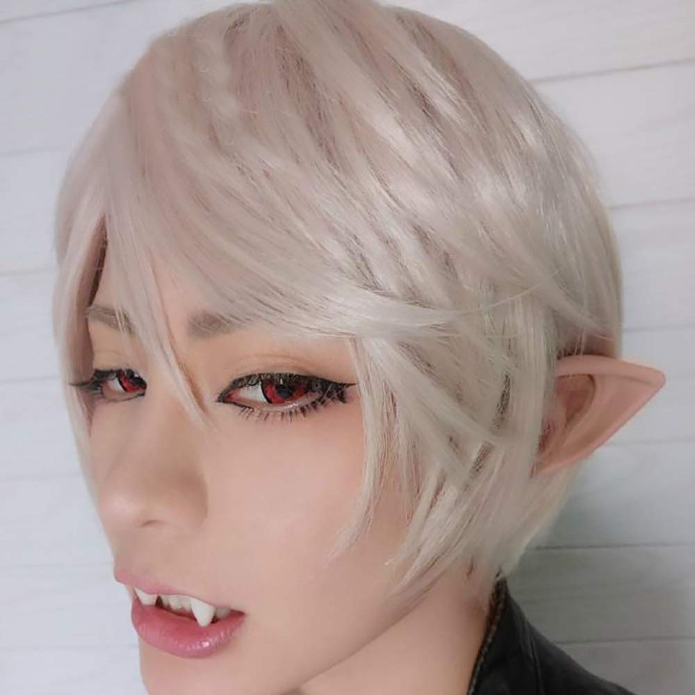 Secaden Cosplay Fairy Pixie Elf Ears Soft Pointed Ears Tips Anime Party Dress Up Costume Accessories (): 3 Styles