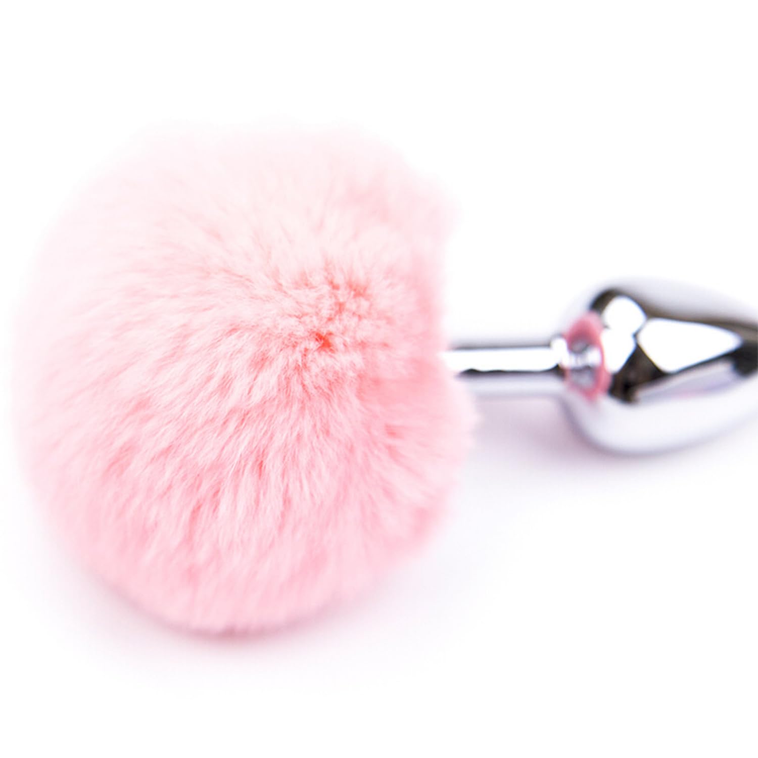 Anal Plug Adult Sex Toy,Small Size Butt Plug Metal Butt Plug Sexual Anus Rabbit's Tail Anal Sex Toys,Stainless Steel Anal Butt Plugs Anal Trainer Toys for Adult Women,Men and Couples(Pink): P1