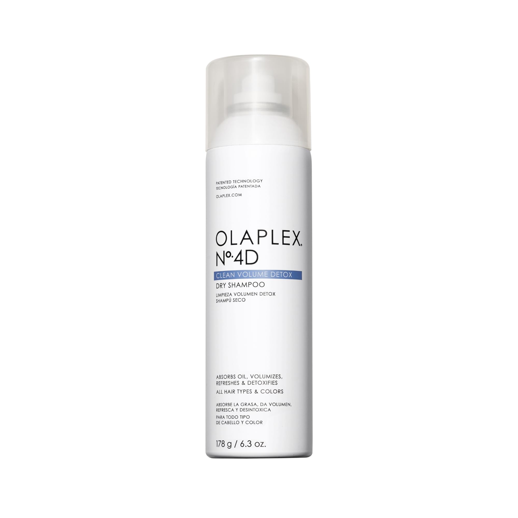 Olaplex No. 4D Clean Weightless Volume Dry Shampoo, Detoxifies Scalp, Neutralizes Odor, Leaves Hair Feeling Clean, For All Hair Types, 6.3 oz: Olaplex No. 4D Clean Weightless Volume Dry Shampoo, Detoxifies Scalp, Neutralizes Odor, Leaves Hair Feeling Clean, For All Hair Types, 6.3 oz