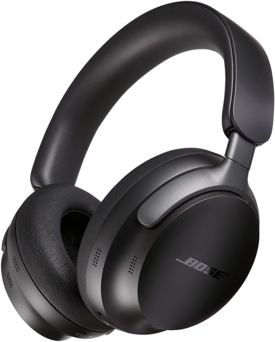 Bose QuietComfort Ultra Bluetooth Headphones, Wireless Headphones with Spatial Audio, Over Ear Noise Cancelling with Mic, Up to 24 Hours of Playtime,