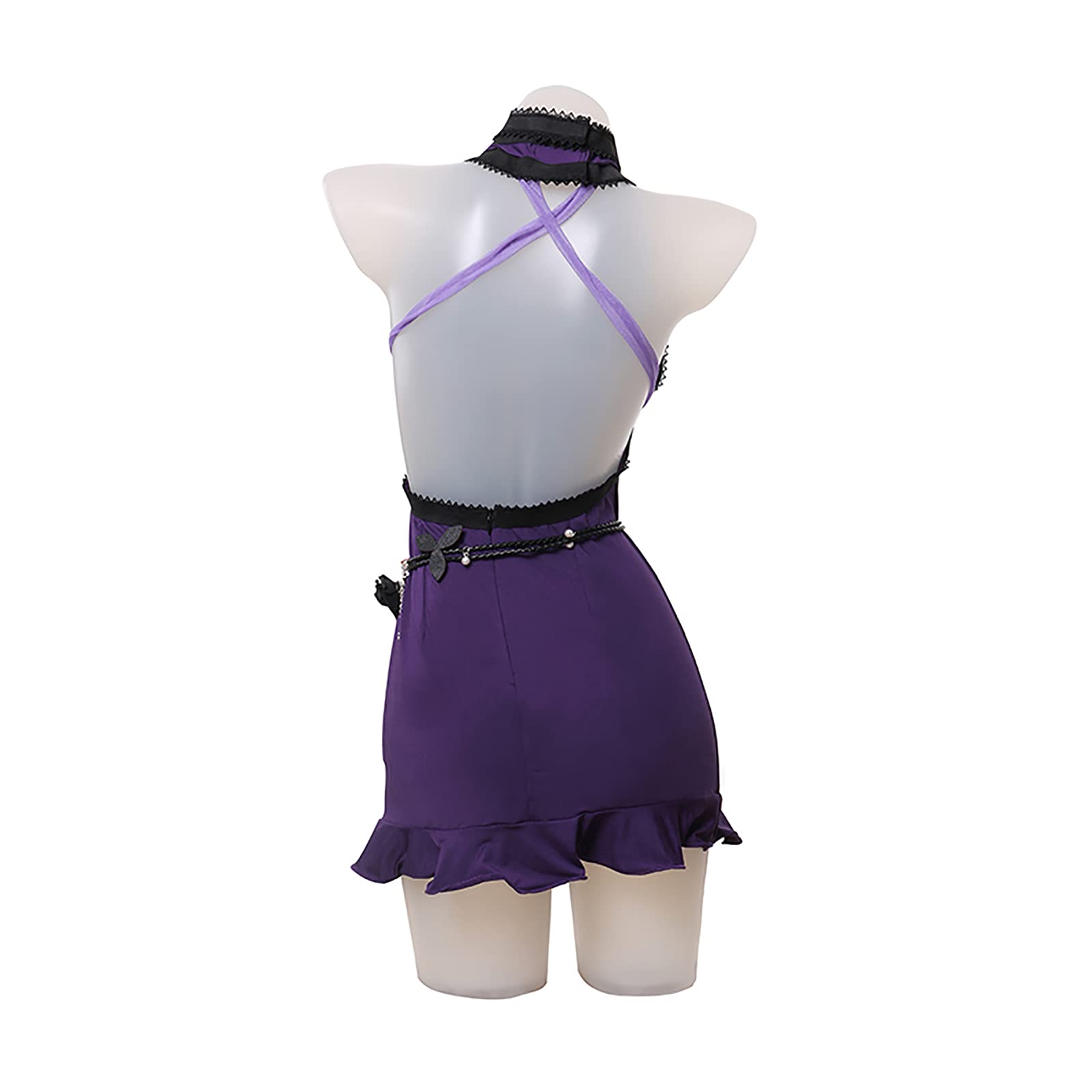HHHX Tifa Dress: Purple Tifa Lockhart Cosplay Costume for Women Girls - FF7 VII Halloween Outfit: XXL/3XL
