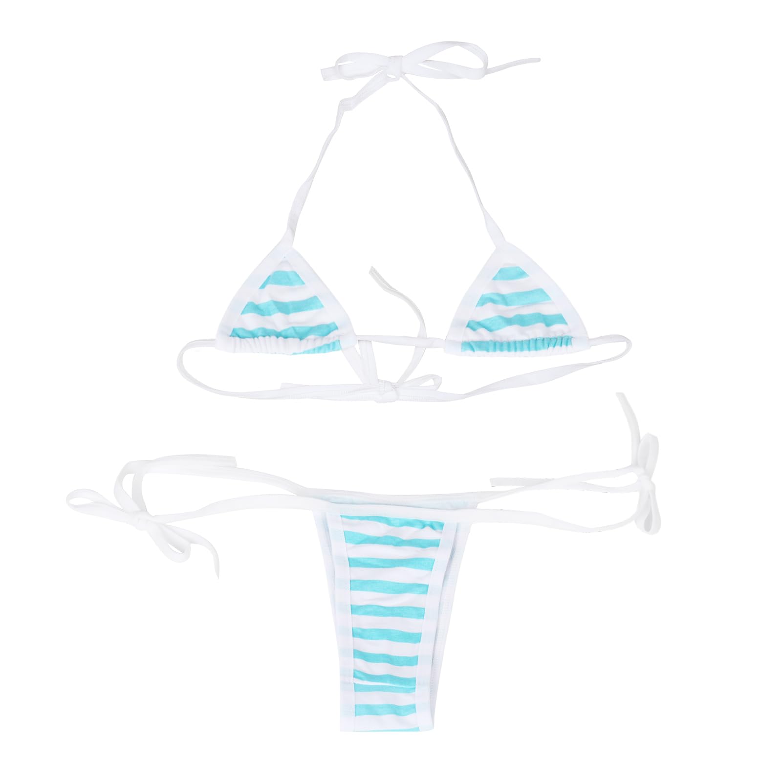 TOMORI Japanese Style Cute&Sexy Stripe Bikini for Cosplay: TOMORI Japanese Style Cute&Sexy Stripe Bikini for Cosplay
