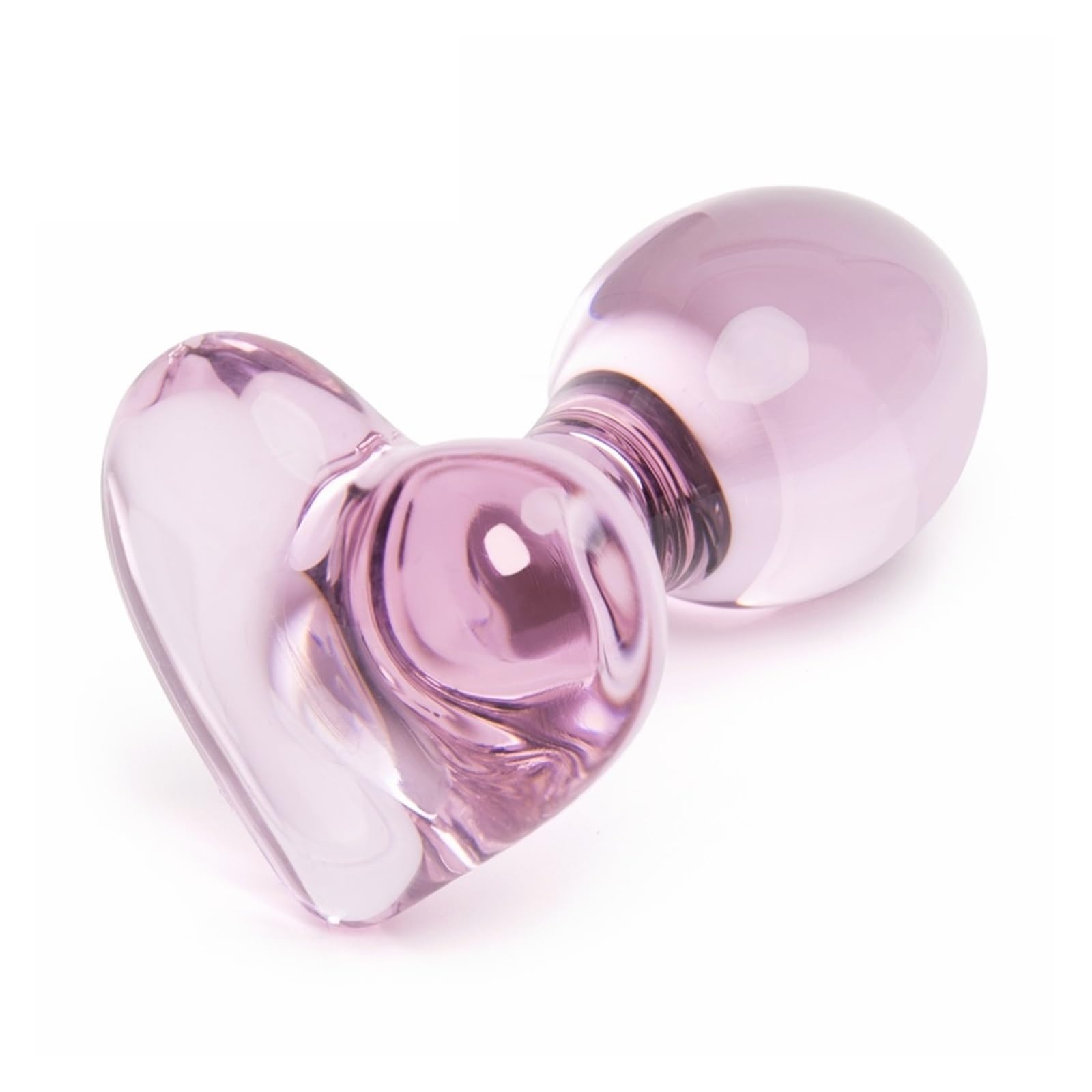 Heart Crystal Glass nal Plug Butt Plugs Pink Prostate Massager Anal Masturbation Toys for Men Women: A