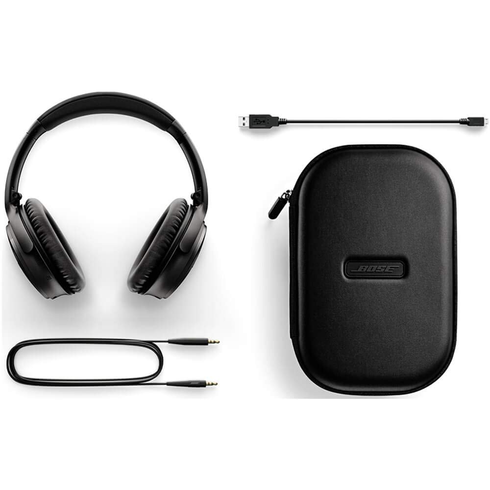 Bose QuietComfort 35 II Wireless Bluetooth Headphones, Noise-Cancelling, with Alexa Voice Control -: Black