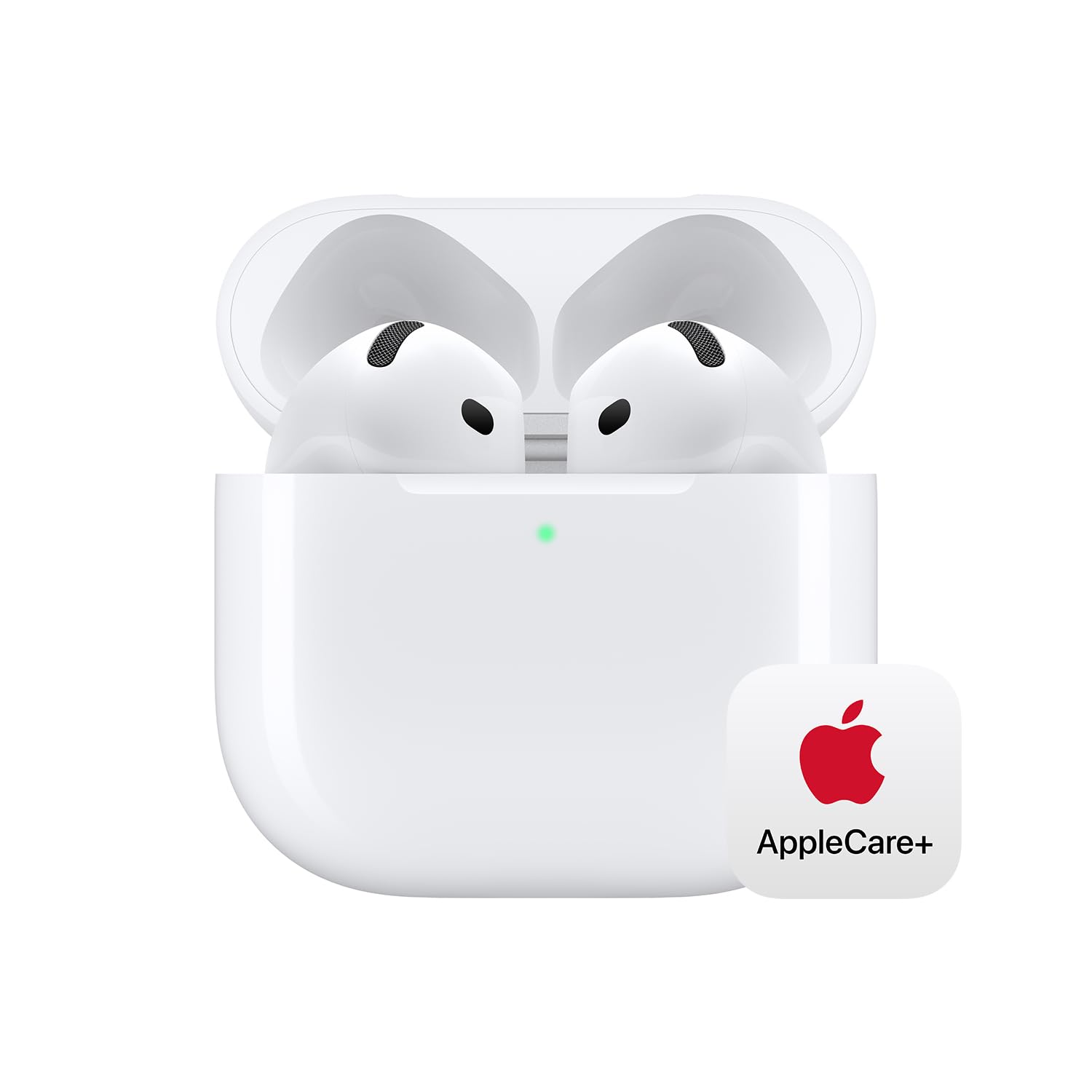 Apple AirPods 4 Wireless Earbuds, Bluetooth Headphones, Personalized Spatial Audio, Sweat and Water Resistant, USB-C Charging Case, H2 Chip, Up to 30 Hours of Battery Life, Effortless Setup for iPhone: With Active Noise Cancellation
