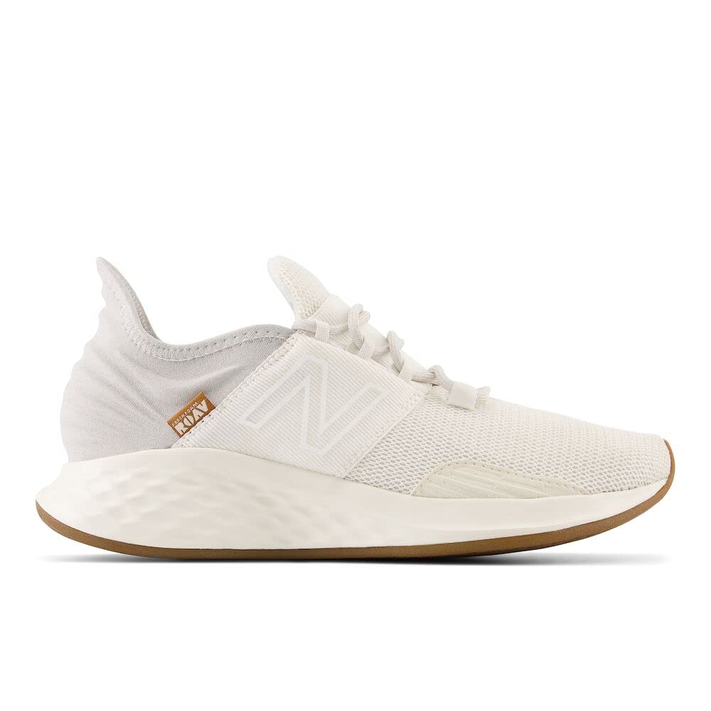 New Balance Women's Fresh Foam Roav' Road Running Shoe: Paper White/Gum 8.5