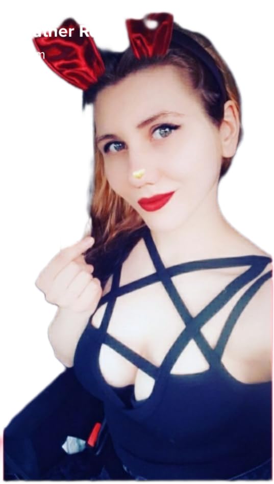 LJJPMLLPZ Women Hollow Out Low Chest Pentagram Bodysuit Gothic Dark Street Jumpsuit: Large