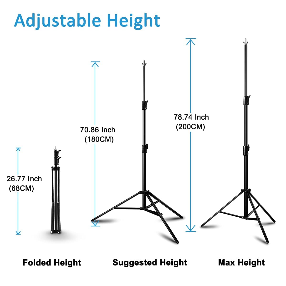 5X6.5ft Green Screen Backdrop with Stand Height Adjusted, Washable, Ironable Green Screen with T-Shape Background Stand Kit with Carrying Bag & Clamps for Streaming, Video, Zooming, Gaming: 6.5X9.6 FT Backdrop and 6.6X6.6FT stand
