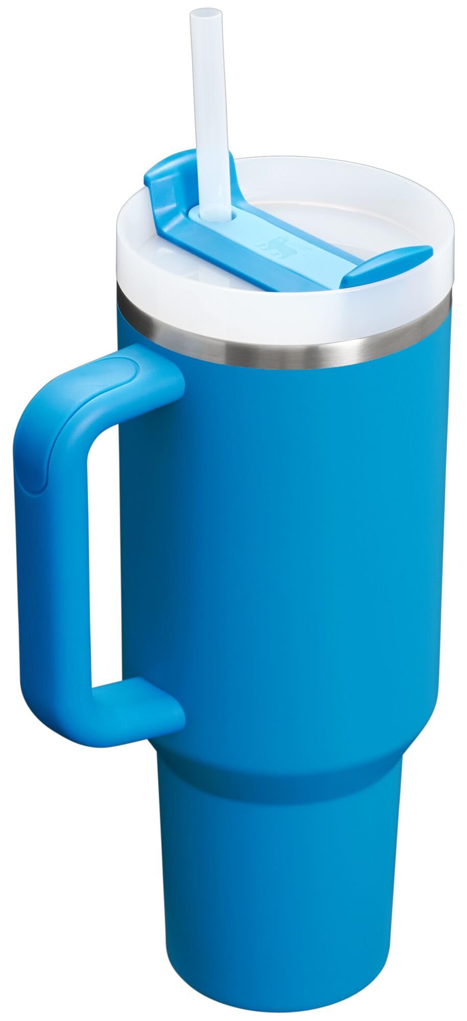 Stanley Quencher H2.0 Tumbler with Handle and Straw 30 oz | Flowstate 3-Position Lid | Cup Holder Compatible for Travel | Insulated Stainless Steel Cup | BPA-Free | Rose Quartz 2.0: 40 Ounces Azure